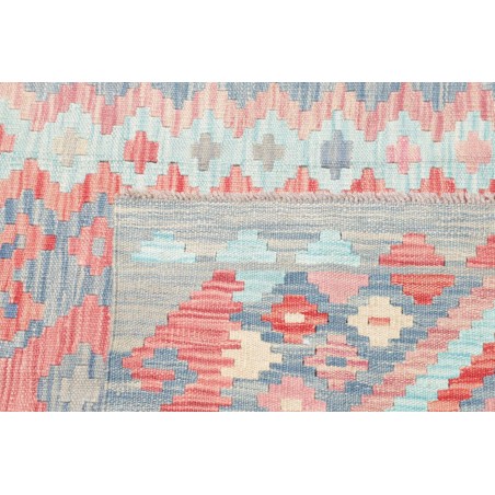 Tappeto Kilim Afghanistan beige azzurro 104x153