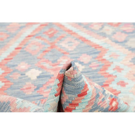 Tappeto Kilim Afghanistan beige azzurro 104x153