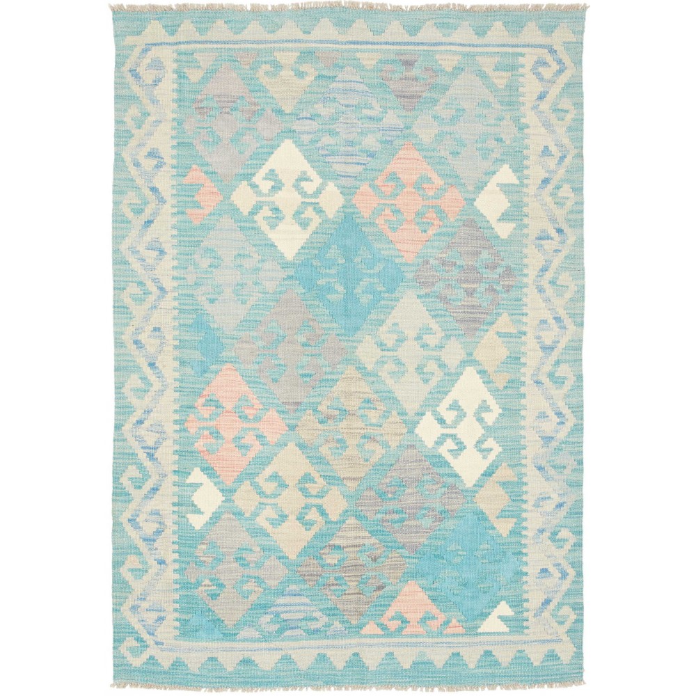 Tappeto Kilim Afghanistan bianco 103x145