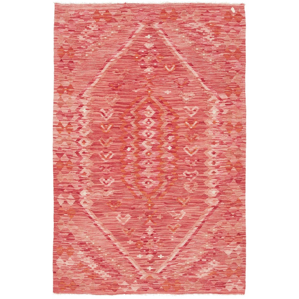 Tappeto Kilim Afghanistan arancione marrone 101x146