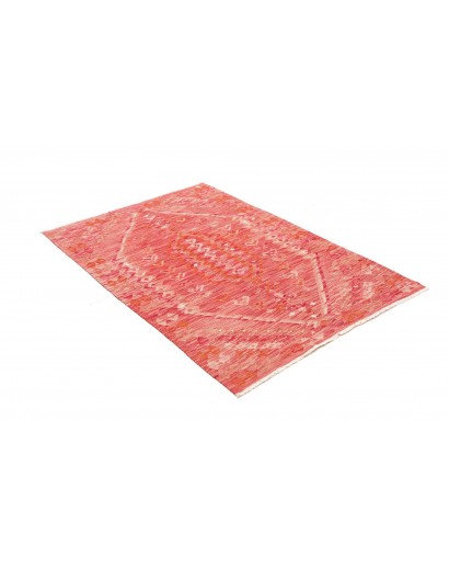 Tappeto Kilim Afghanistan arancione marrone 101x146