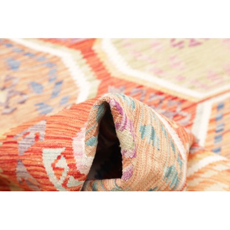 Tappeto Kilim Afghanistan giallo rosso 201x304