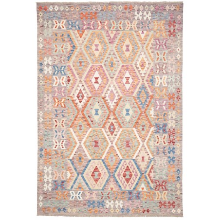 Tappeto Kilim Afghanistan beige marrone 203x298