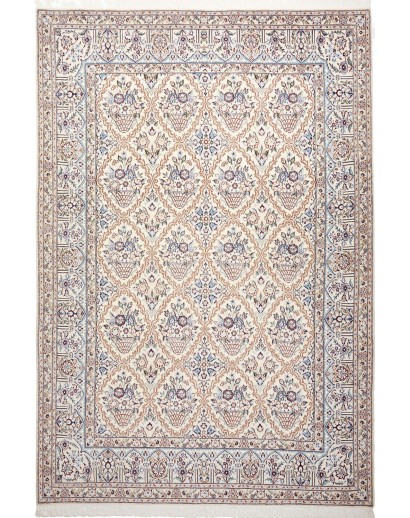 Tappeto Nain 9La Persia bianco grigio 204x302