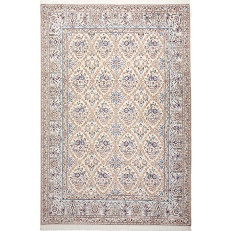 Tappeto Nain 9La Persia bianco grigio 204x302
