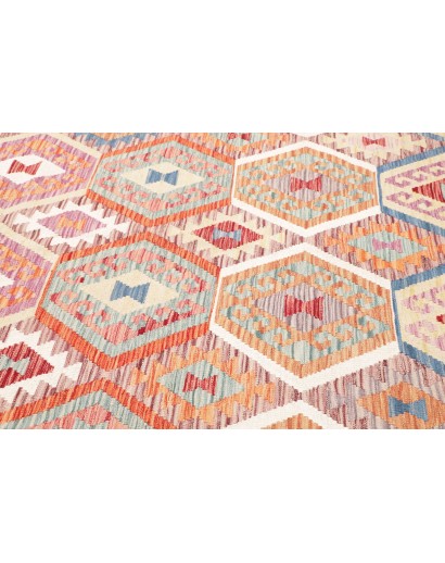 Tappeto Kilim Afghanistan beige marrone 203x298