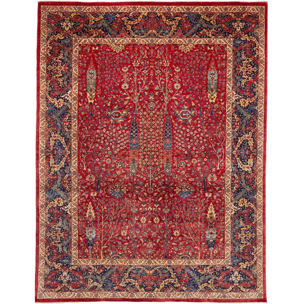 Tappeto Aryana Fine Pakistan marrone grigio 269x352 Tappeto Aryana Fine Pakistan marrone grigio 269x352