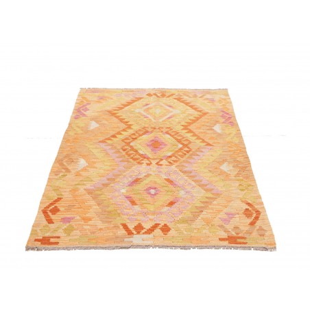 Tappeto Kilim Afghanistan marrone rosso 100x149