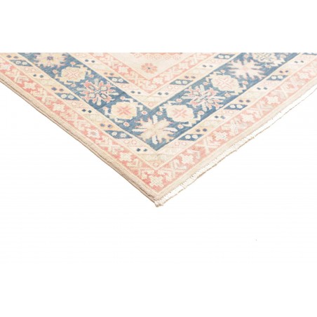 Tappeto Kazak Afghanistan bianco azzurro 200x283