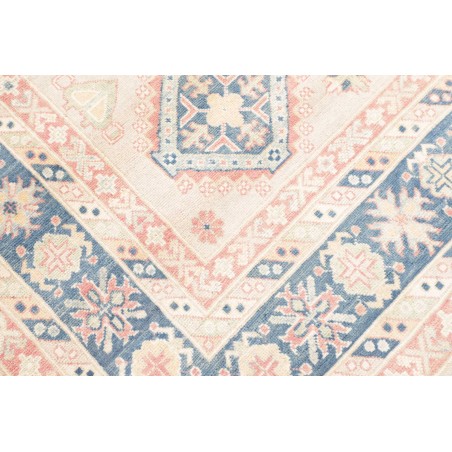 Tappeto Kazak Afghanistan bianco azzurro 200x283