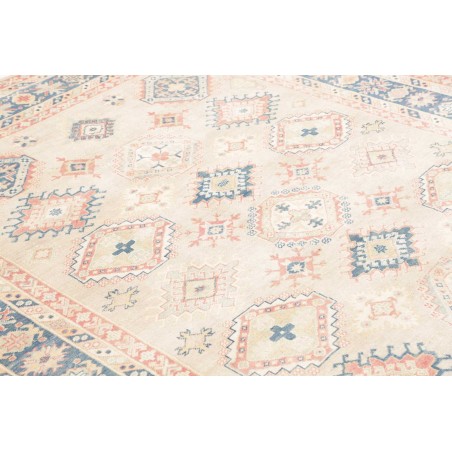 Tappeto Kazak Afghanistan bianco azzurro 200x283
