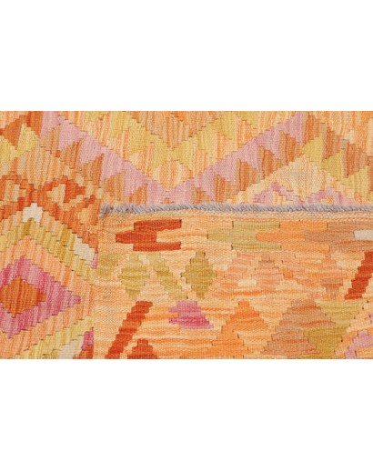 Tappeto Kilim Afghanistan marrone rosso 100x149