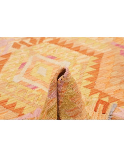 Tappeto Kilim Afghanistan marrone rosso 100x149