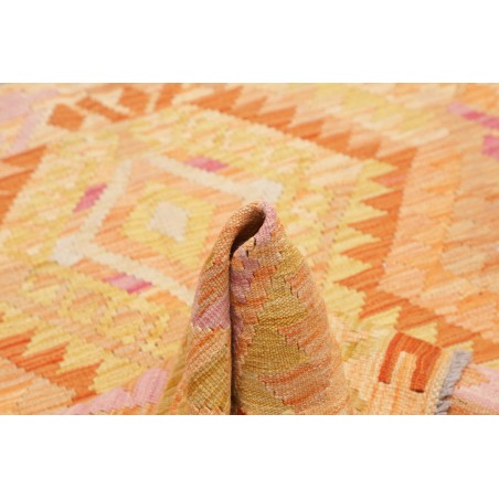 Tappeto Kilim Afghanistan marrone rosso 100x149