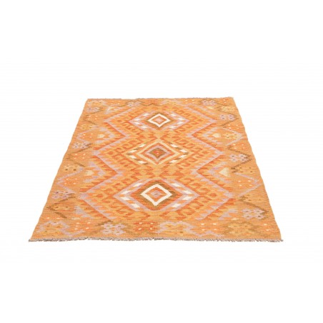Tappeto Kilim Afghanistan arancione marrone 101x156