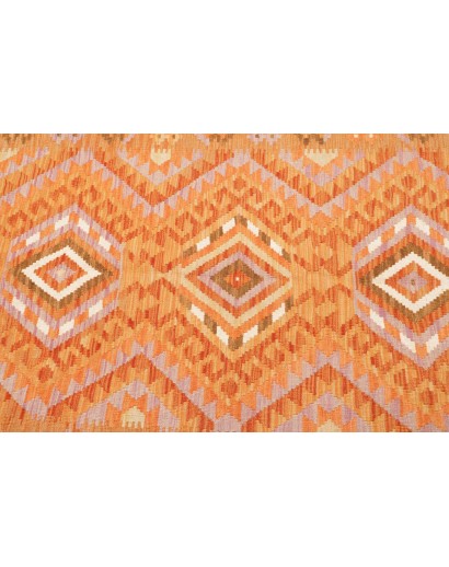 Tappeto Kilim Afghanistan arancione marrone 101x156