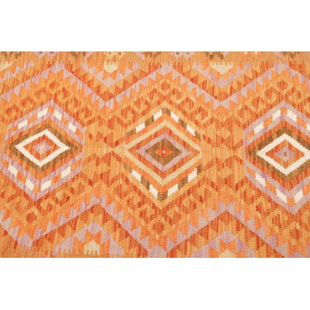 Tappeto Kilim Afghanistan arancione marrone 101x156