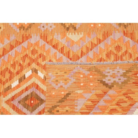 Tappeto Kilim Afghanistan arancione marrone 101x156