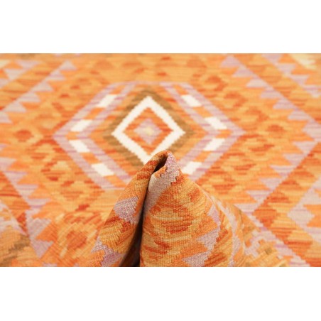 Tappeto Kilim Afghanistan arancione marrone 101x156