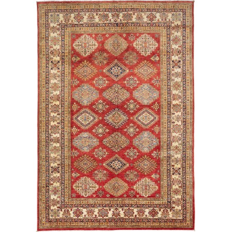 Tappeto Kazak Fine Pakistan rosso giallo 200x296