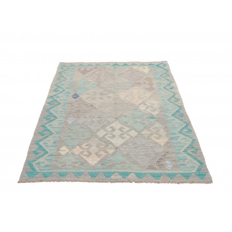 Tappeto Kilim Afghanistan beige blu 101x150