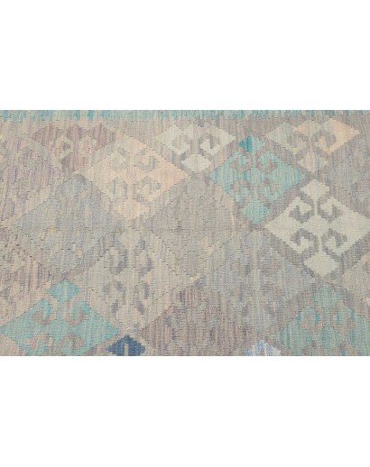 Tappeto Kilim Afghanistan beige blu 101x150