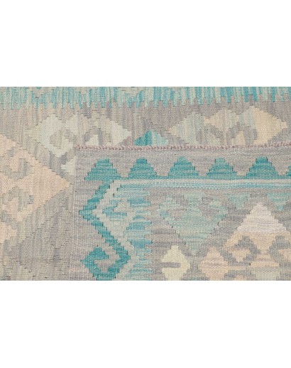 Tappeto Kilim Afghanistan beige blu 101x150