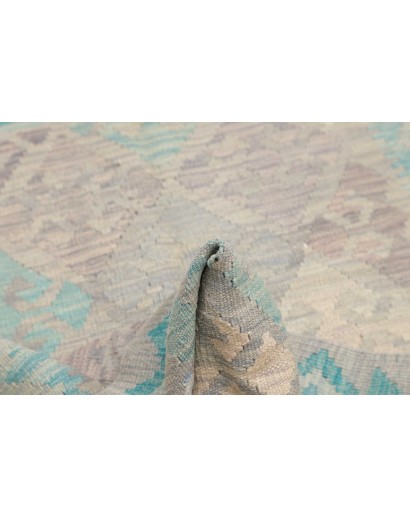 Tappeto Kilim Afghanistan beige blu 101x150