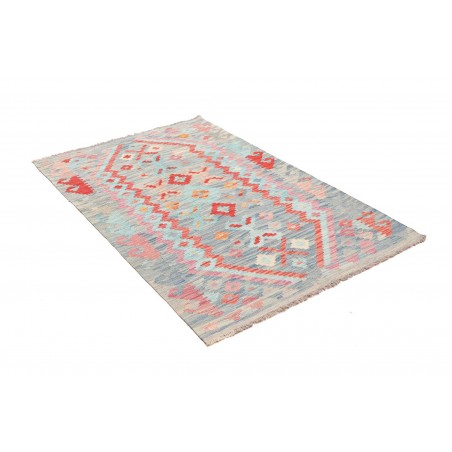 Tappeto Kilim Afghanistan beige arancione 103x155