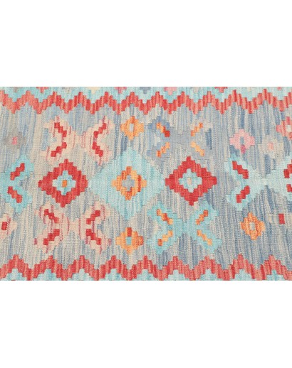 Tappeto Kilim Afghanistan beige arancione 103x155