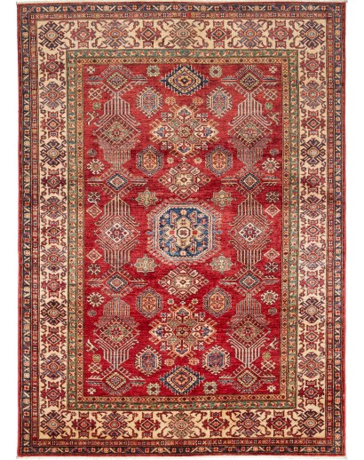 Tappeto Kazak Fine Pakistan marrone giallo 182x253