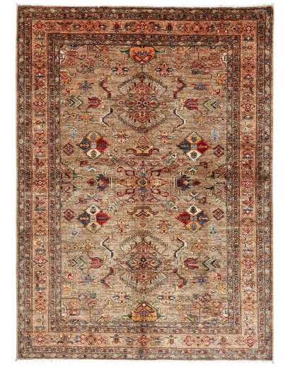 Tappeto Kazak Fine Pakistan bianco blu 175x240