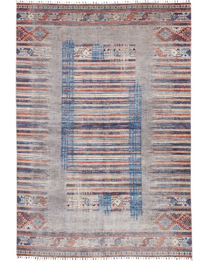 Tappeto Siva Pakistan azzurro grigio 207x297