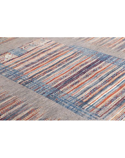 Tappeto Siva Pakistan azzurro grigio 207x297
