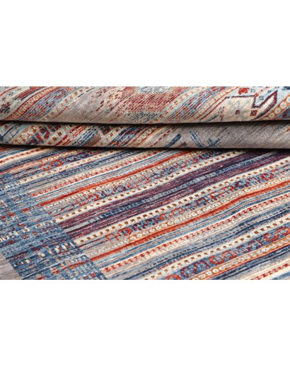 Tappeto Siva Pakistan azzurro grigio 207x297