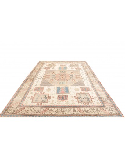 Tappeto Kazak Afghanistan bianco azzurro 211x308