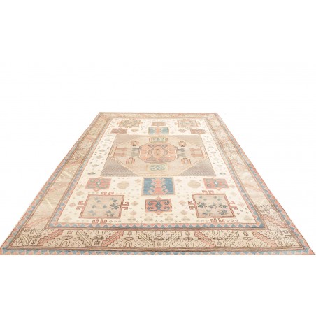 Tappeto Kazak Afghanistan bianco azzurro 211x308