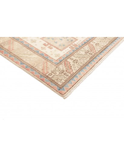Tappeto Kazak Afghanistan bianco azzurro 211x308