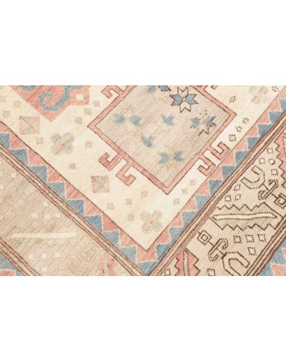 Tappeto Kazak Afghanistan bianco azzurro 211x308