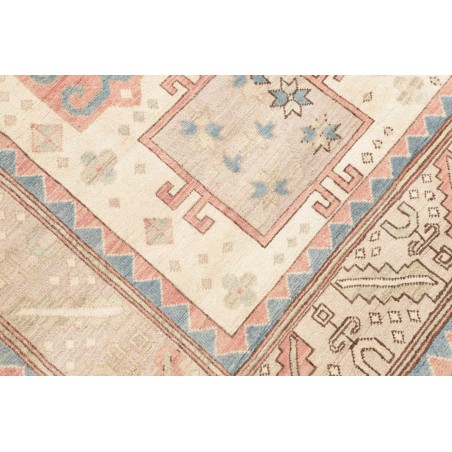 Tappeto Kazak Afghanistan bianco azzurro 211x308