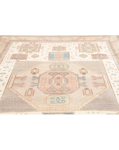 Tappeto Kazak Afghanistan bianco azzurro 211x308