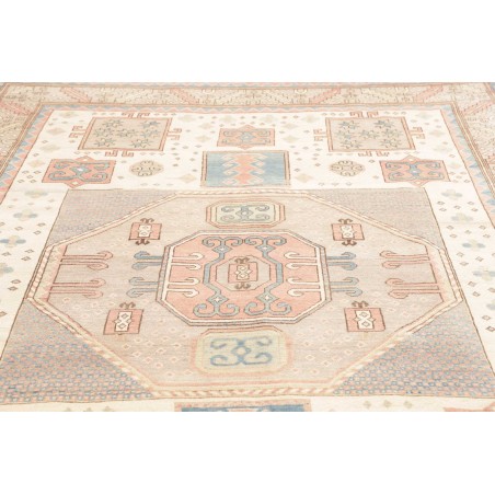 Tappeto Kazak Afghanistan bianco azzurro 211x308