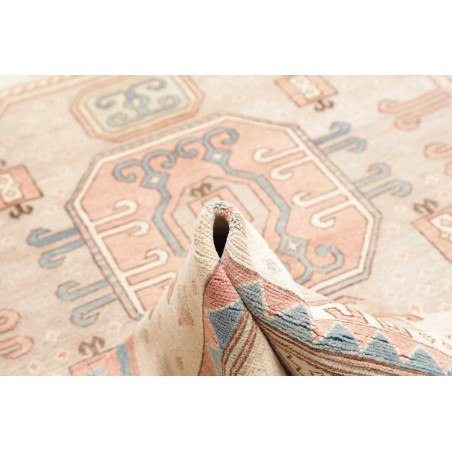 Tappeto Kazak Afghanistan bianco azzurro 211x308