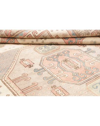 Tappeto Kazak Afghanistan bianco azzurro 211x308