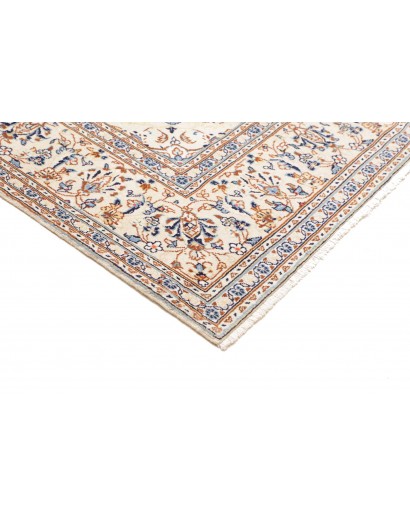 Tappeto Kashan Persia bianco grigio 196x300