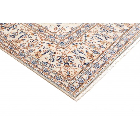 Tappeto Kashan Persia bianco grigio 196x300