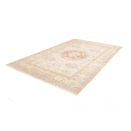 Tappeto Kazak Afghanistan bianco giallo 205x300