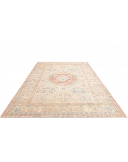 Tappeto Kazak Afghanistan bianco giallo 205x300