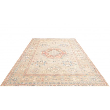 Tappeto Kazak Afghanistan bianco giallo 205x300