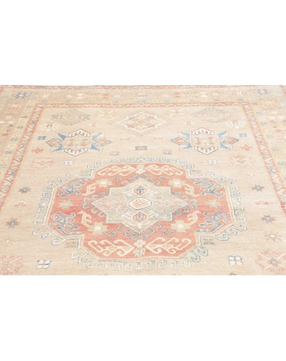 Tappeto Kazak Afghanistan bianco giallo 205x300
